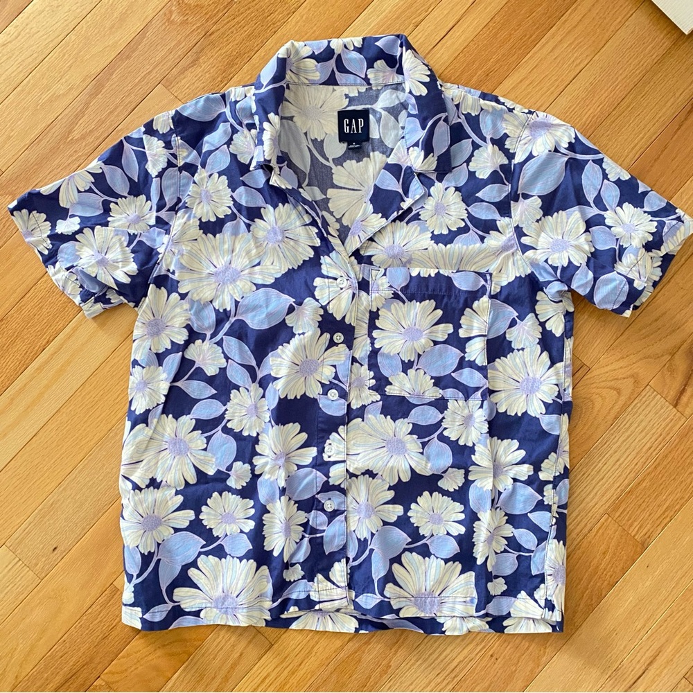 [DONATED] NWOT GAP Small women's Indigo(purple/blue) Floral Pajama top